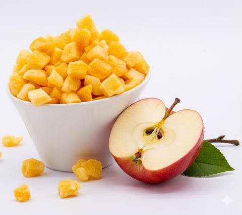 Manzana Deshidratada en Cubos